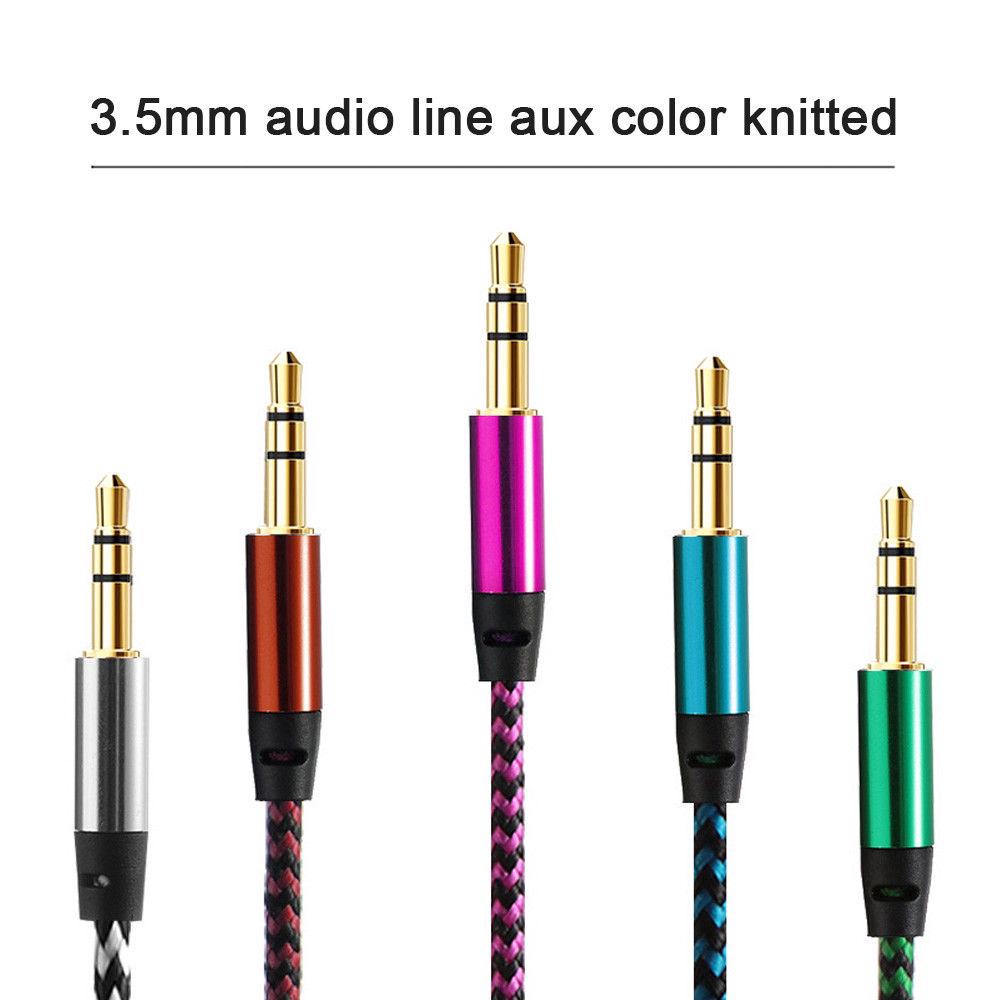 Kabel Audio AUX Headphone Jack 3.5mm Male Ke Male Bahan