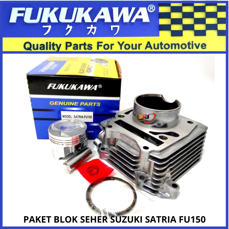 Blok Seher Komplit Satria Fu 150 Plus Piston Kit Original Fukukawa