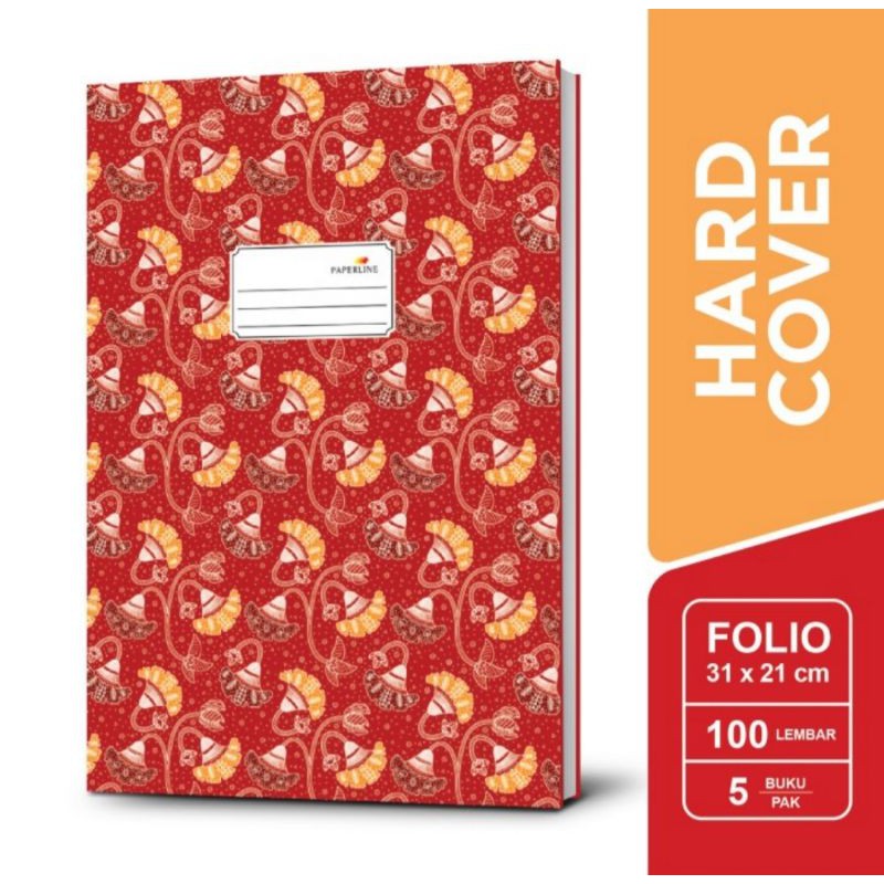 Buku Folio Hardcover Paperline 100 Lembar, Buku Besar, Buku Akuntansi-1
