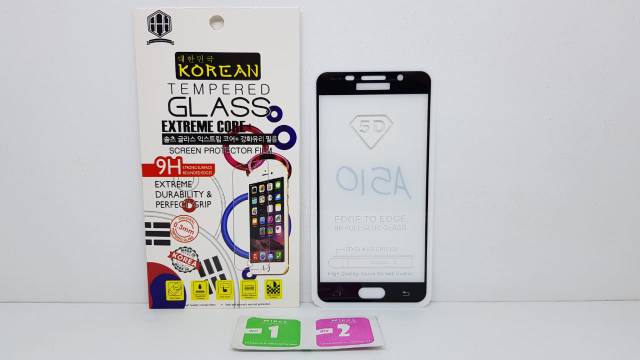 KOREAN Tempered Glass Samsung A5 2016 5.2 inchi TG 5D Samsung A510 FULL SCREEN Guard FULL GLUE