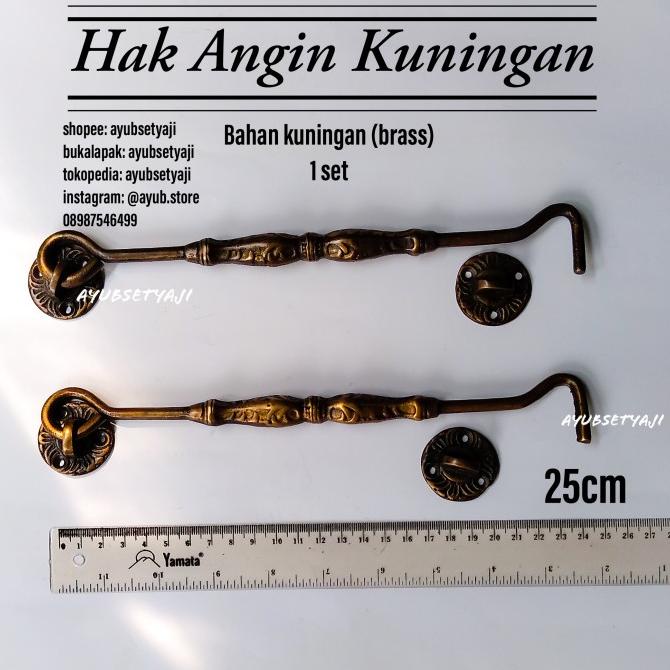 .........] Hak angin Kuningan ukir antik klasik hak angin mewah kuningan panjang