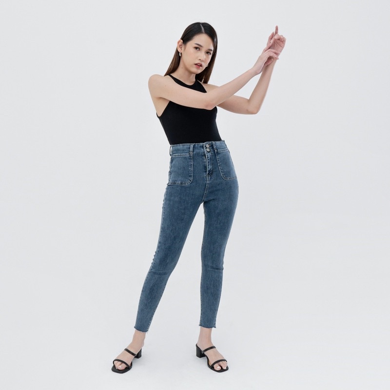 VIERLIN - Jeans 9420 - HIGH WAIST SKINNY JEANS WANITA