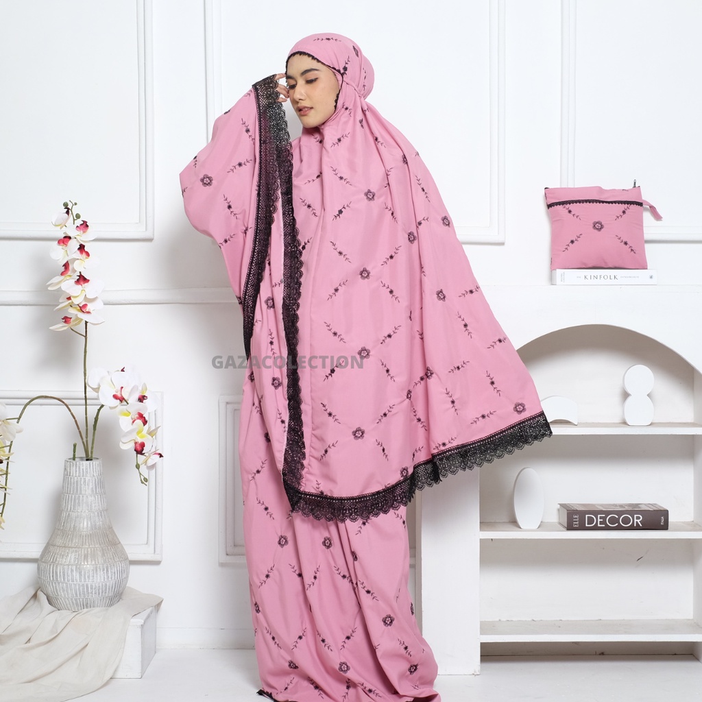 Mukena Dewasa Aretha Renda Mewah Premium