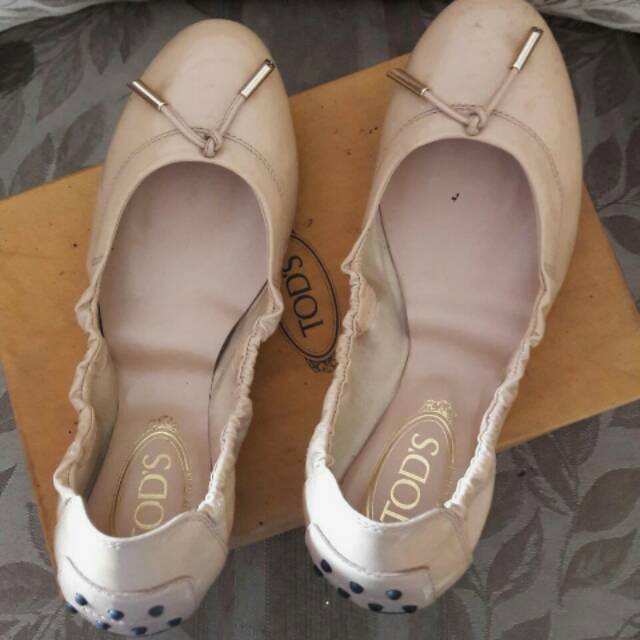 Preloved Fashion Wanita Flat Shoes TODS Authentic Fashion Anak  Sepatu teplek Original Murah