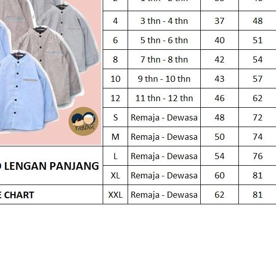 ✰ KEMKO KOKO ANAK (LENGAN PANJANG) OXSFORD TABINA, KOKO COUPLE AYAH DAN ANAK, KEMEJA KOKO, KOKO ANAK