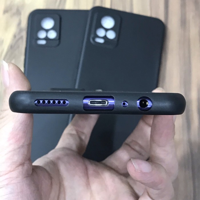 PREMIUM BLACK MATTE WITH CAMERA PROTECTOR FOR VIVO V20