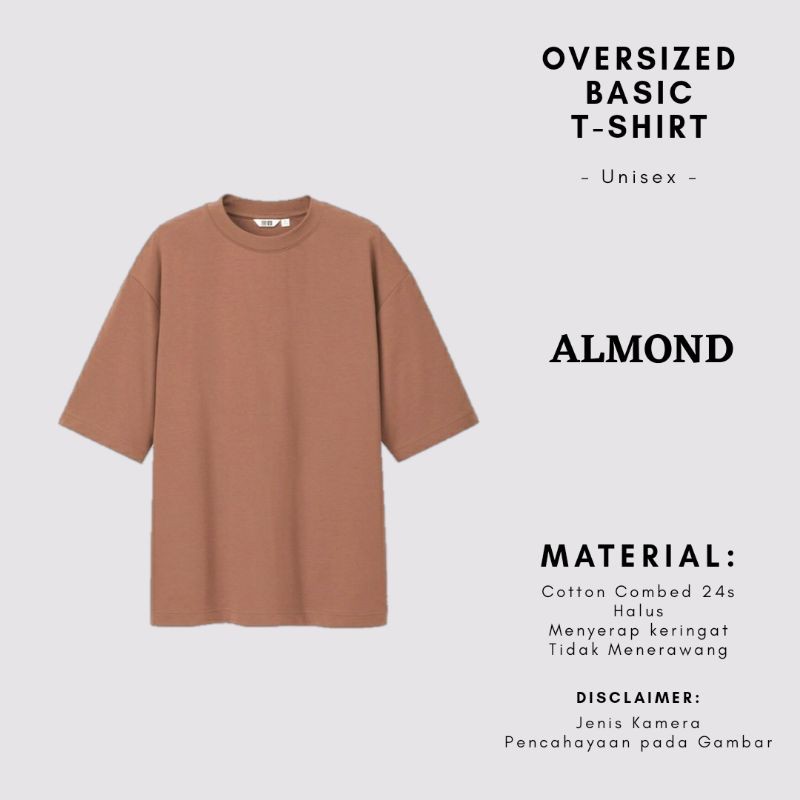 QR PROJECT ID - KAOS POLOS OVERSIZE UNISEX PREMIUM OVERSIZED ALMOND