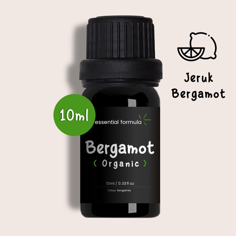 10ml Organic Bergamot Essential Oil Jeruk Bergamot Murni 100%