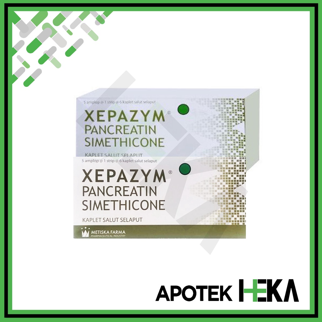 Xepazym Kaplet Box isi 5x6 - Obat Perut Kembung Akibat Asam Lambung (SEMARANG)