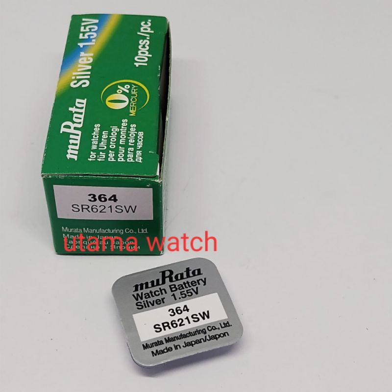 BATERAI  JAM TANGAN  SR 377 SW SR 626 SW ORIGINAL BATERAI MURATA KOTAK