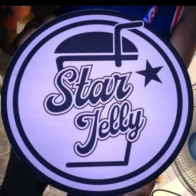 Neon box akrilik acrylic bulat dan kotak 40x40 satu sisi