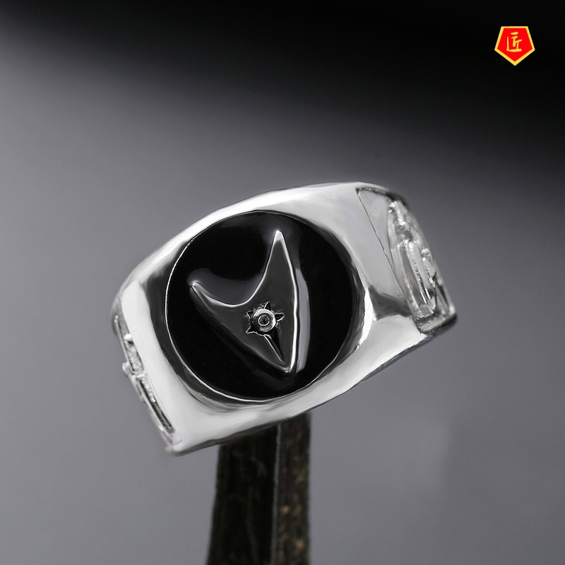 [Ready Stock]Creative Personality Silver Ring Men