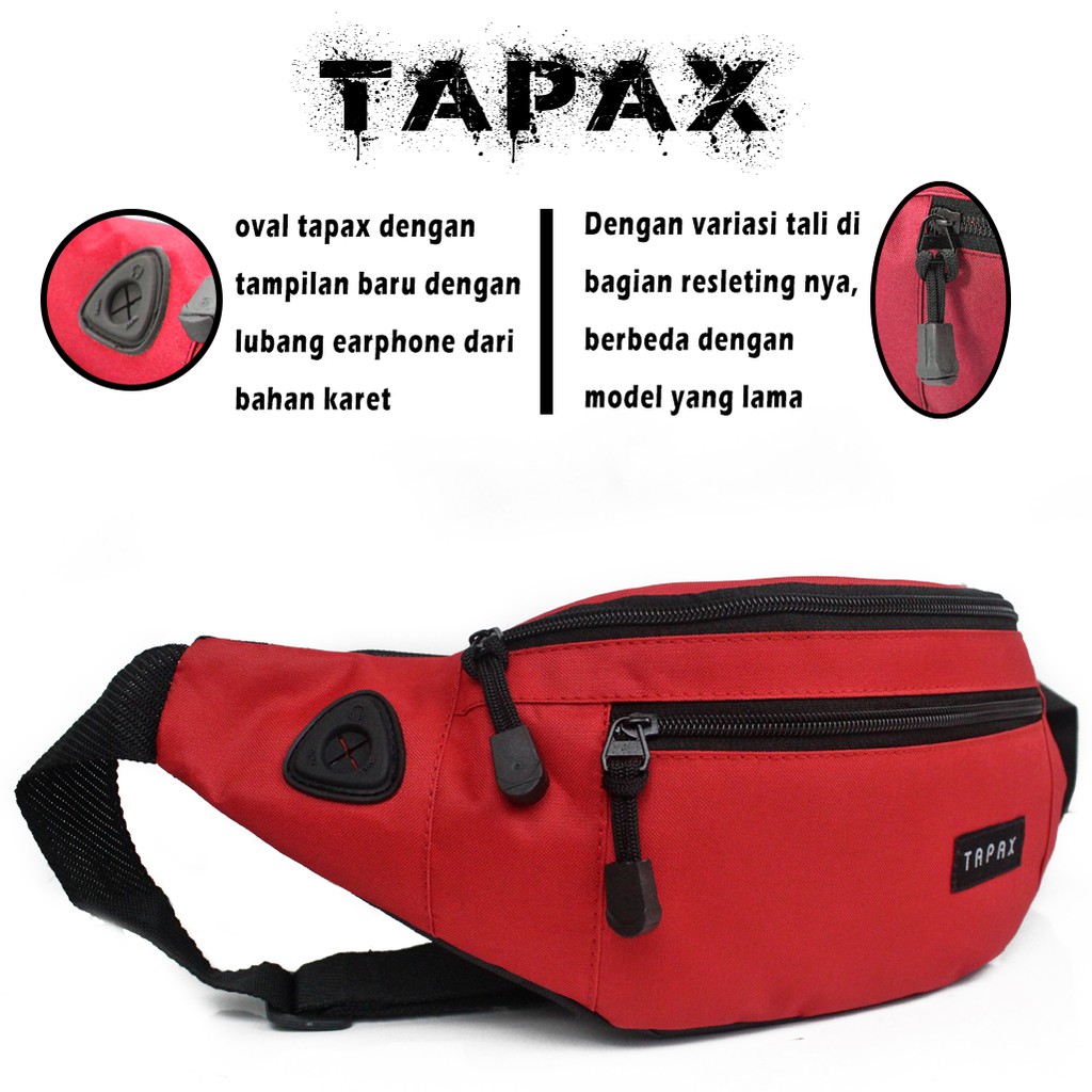 Tas Selempang Waistbag Oval Tapax Original.