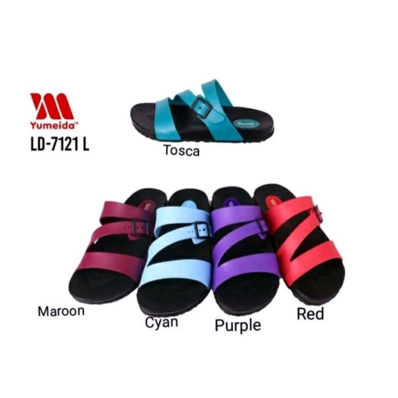 Sandal Slop Karet Wanita Yumeida 7121L Size 36-41 Ready Stok