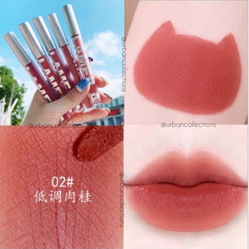 NEW LAMEILA Matte Lipstick Liquid Korean Lipstik Lip Glaze Korean Lip Cream Lip Gloss Waterproof LA055