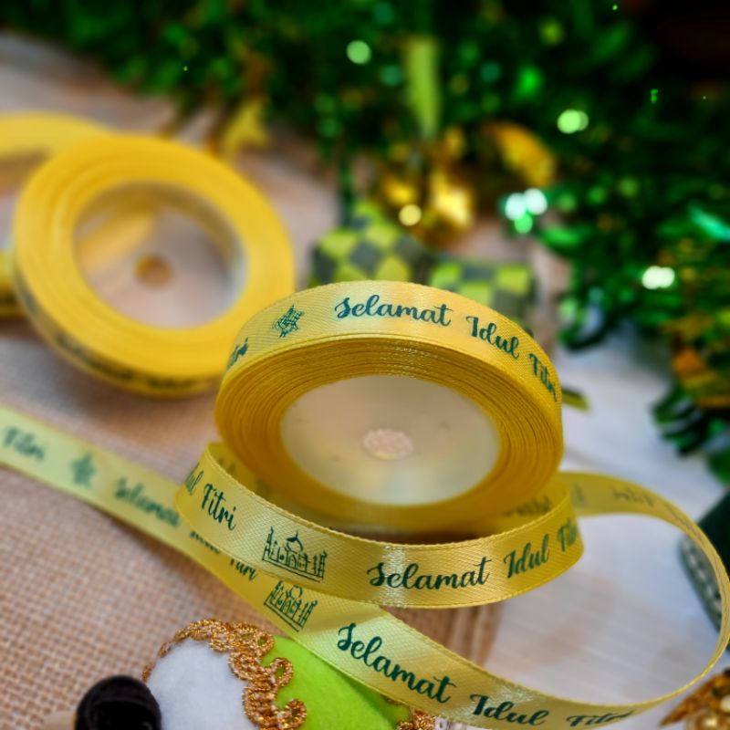 

PITA IDUL FITRI WARNA KUNING (YELLOW) UKURAN 1 CM- PANJANG 18 METER