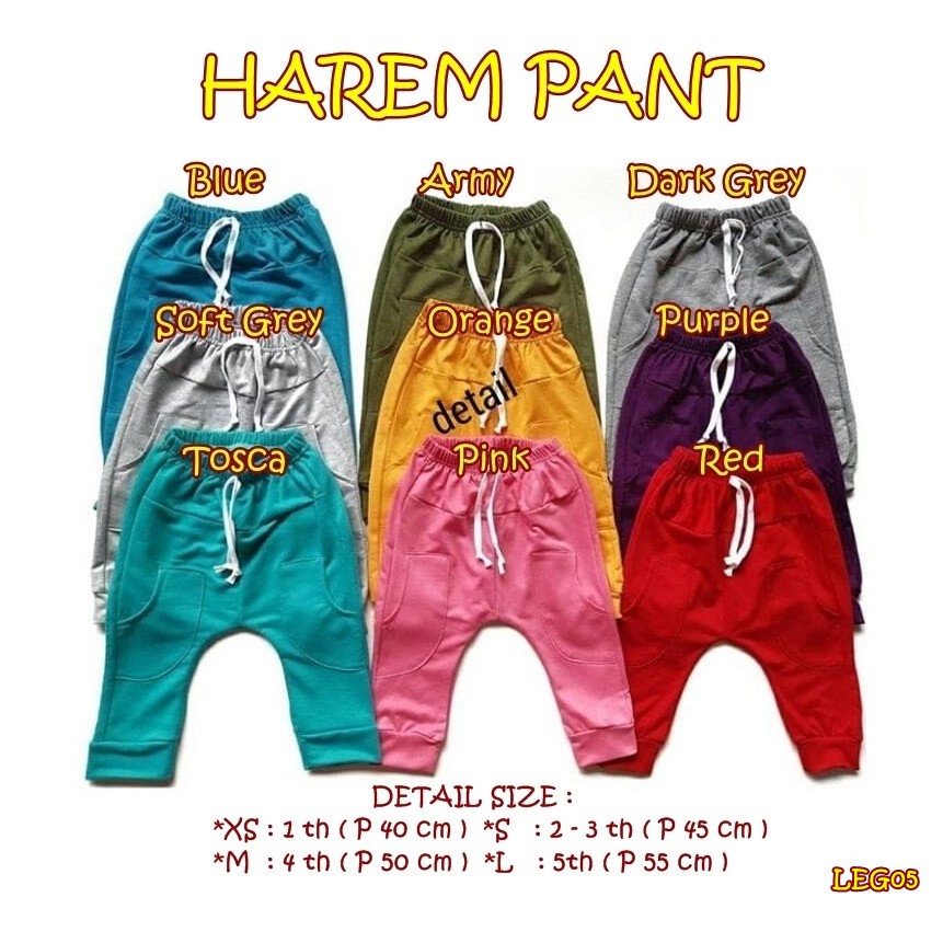 LEG05 CELANA ANAK HAREM PANT