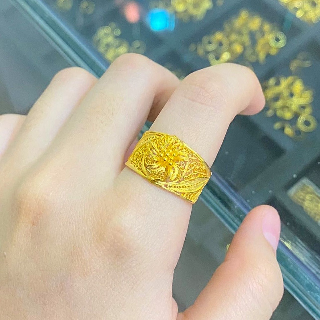 Cincin anak dan dewasa emas asli kadar 875 model bunga kendari anak dan dewasa emas asli 4 g gr gram