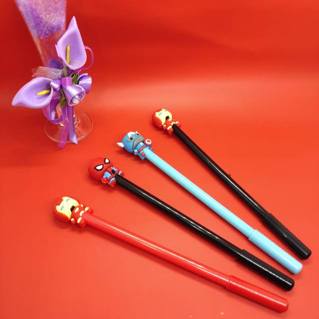

Pulpen gel motif karakter Avengers lucu pulpen animal pulpen unik ballpoint pen