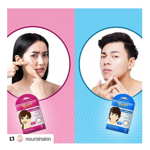 Nourish Acne Plast 12 Patch Nourish Plester Jerawat Isi 12 Patch