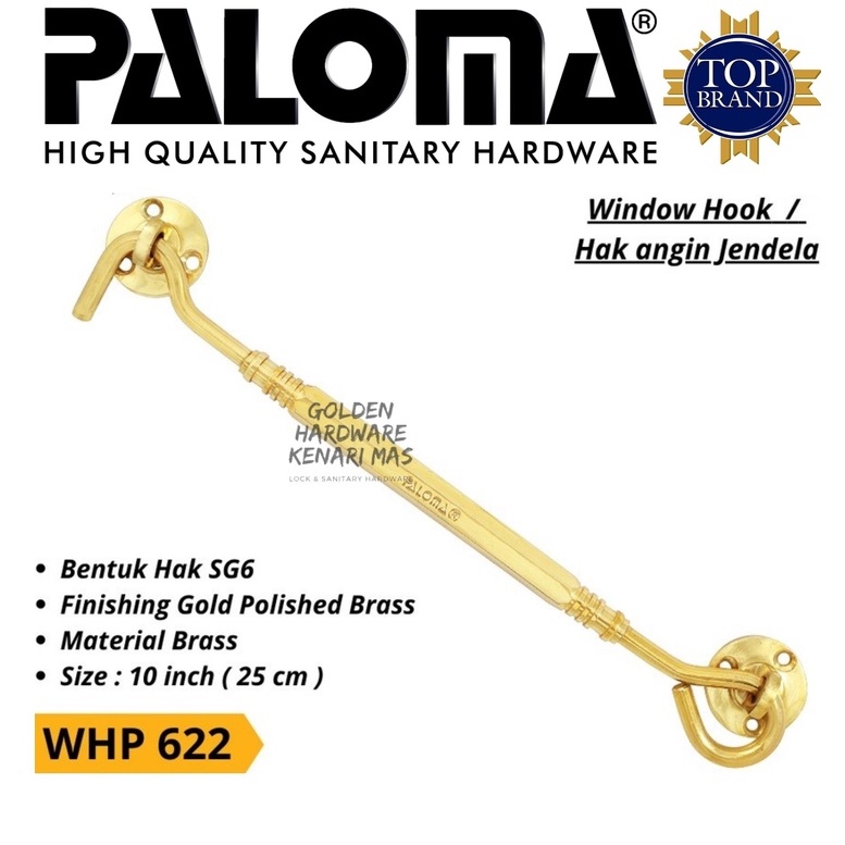 PALOMA WHP 622 Penahan Jendela Hak Angin Gold