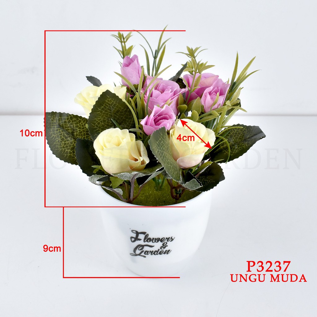 TIB P3237 TANAMAN BUNGA HIAS POT TANAMAN HIAS DEKORASI RUMAH DAN BUNGA PLASTIK-2