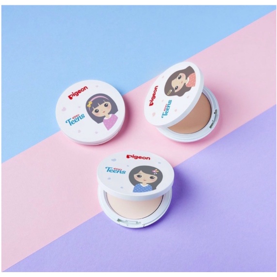 *FRAULEINCO* PIGEON TEENS Compact Powder + UV Protection 14Gr / Compact Powder Two Way Cake