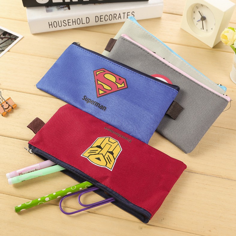 MURMURE.ID | TEMPAT PENSIL KOTAK PENSIL SUPERHERO TRANSF0RMER SUPERM4N B4TMAN PC022-5