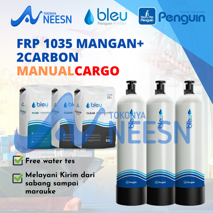 filter air sumur FRP 1035 mangan + 2 Carbon (cargo)