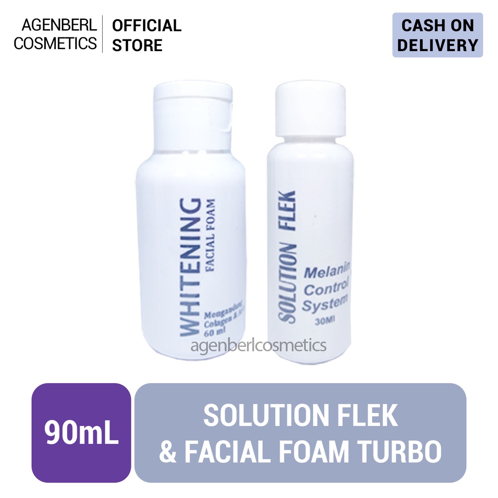 Paket Sabun dan Toner Cream Turbo 2in1 / Flek Solution dan Facial Wash / Sabun Turbo / Facial Foam T