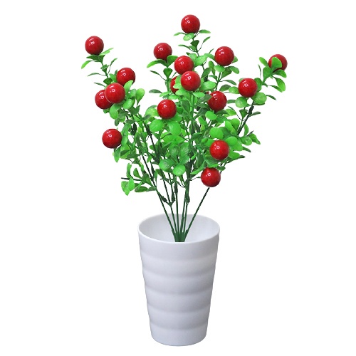 Retaily PT48 Pot Tanaman Hias Bunga Hias Plastik Ornamen Pot Bongsai Artificial Flower Decoration