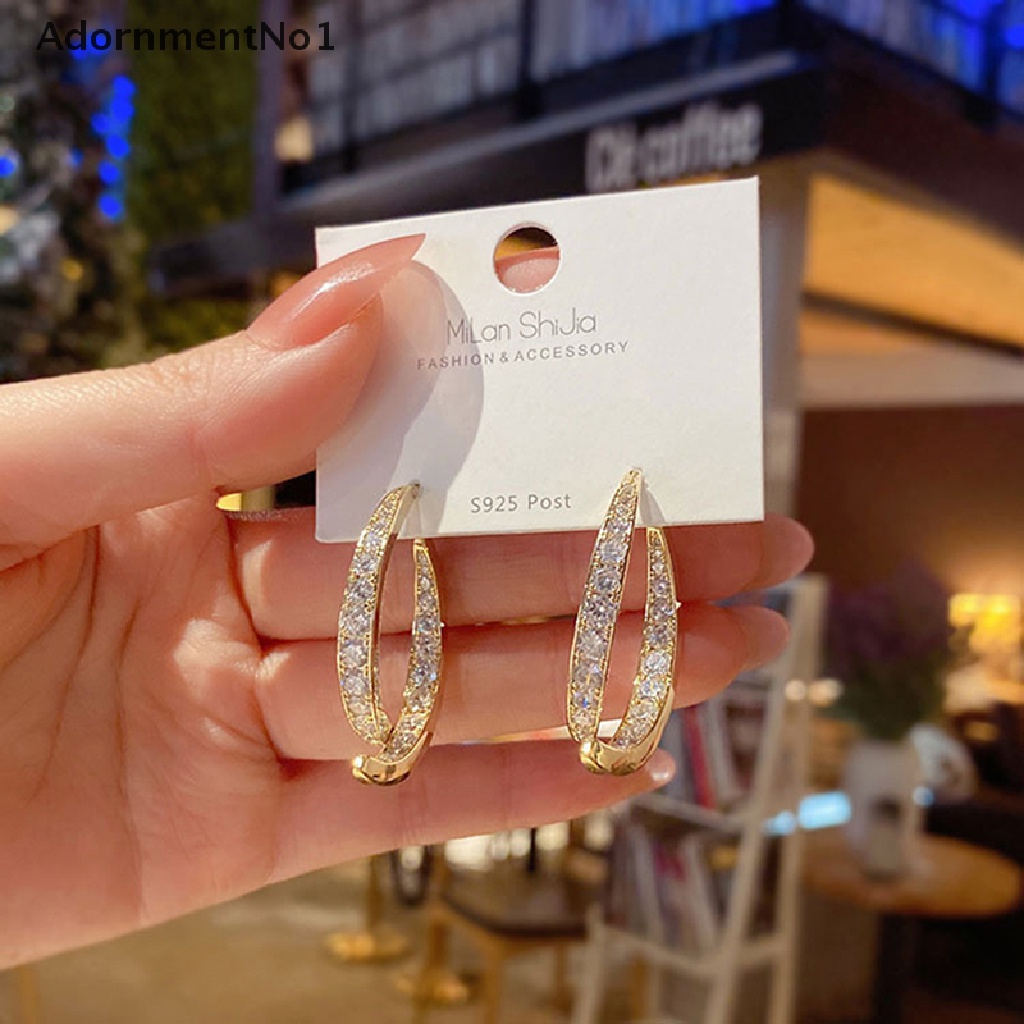 (AdornmentNo1) Anting Gantung Panjang Tusuk Motif Salib + Geometri Aksen Hollow Untuk Perhiasan Wanita