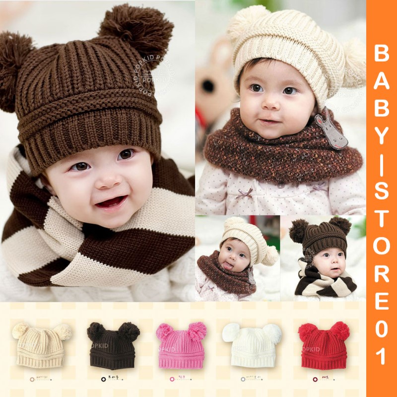 BABY STORE01 - KP108 TOPI RAJUT BAYI KUPLUK BAYI KUPLUK ANAK