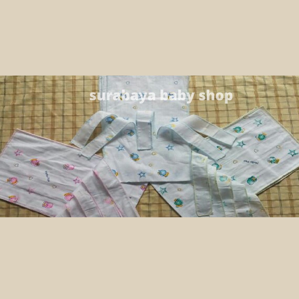 GURITA BAYI TALI WARNA / GURITA BAYI / GURITA BAYI NEWBORN / GURITA BAYI PUTIH / GURITA BAYI SABLON