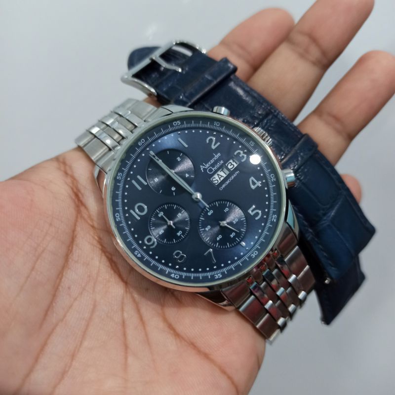 Jam Tangan Alexandre Christie AC6492 AC 6492 Blue