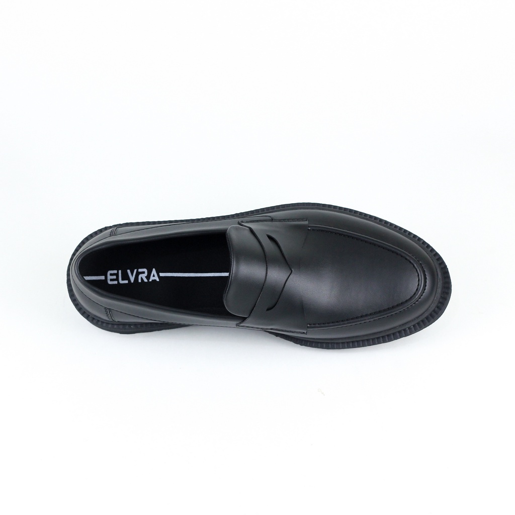 ELVRA Footwear - Sepatu Boot Loafers Docmart Pria Wanita - Lobu Full Black