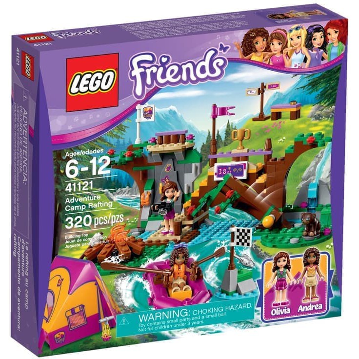LEGO Friends # 41121 Adventure Camp Rafting Rumah Pohon Hutan Original