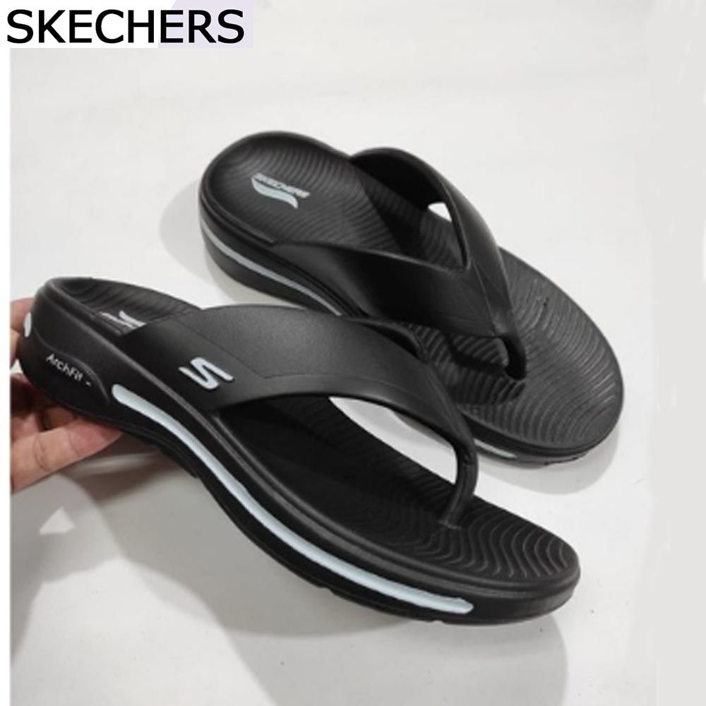 Skechers pria Sekchers sandal jepit pria Skechers sandal ARC FIT SKECHERS