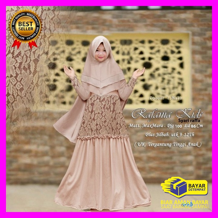 Gamis Anak Aurora Lebaran Terbaru 2021 Baju Anak Muslim Gamis Ana XO156 Gamis Anak Terbaaru/Busana M