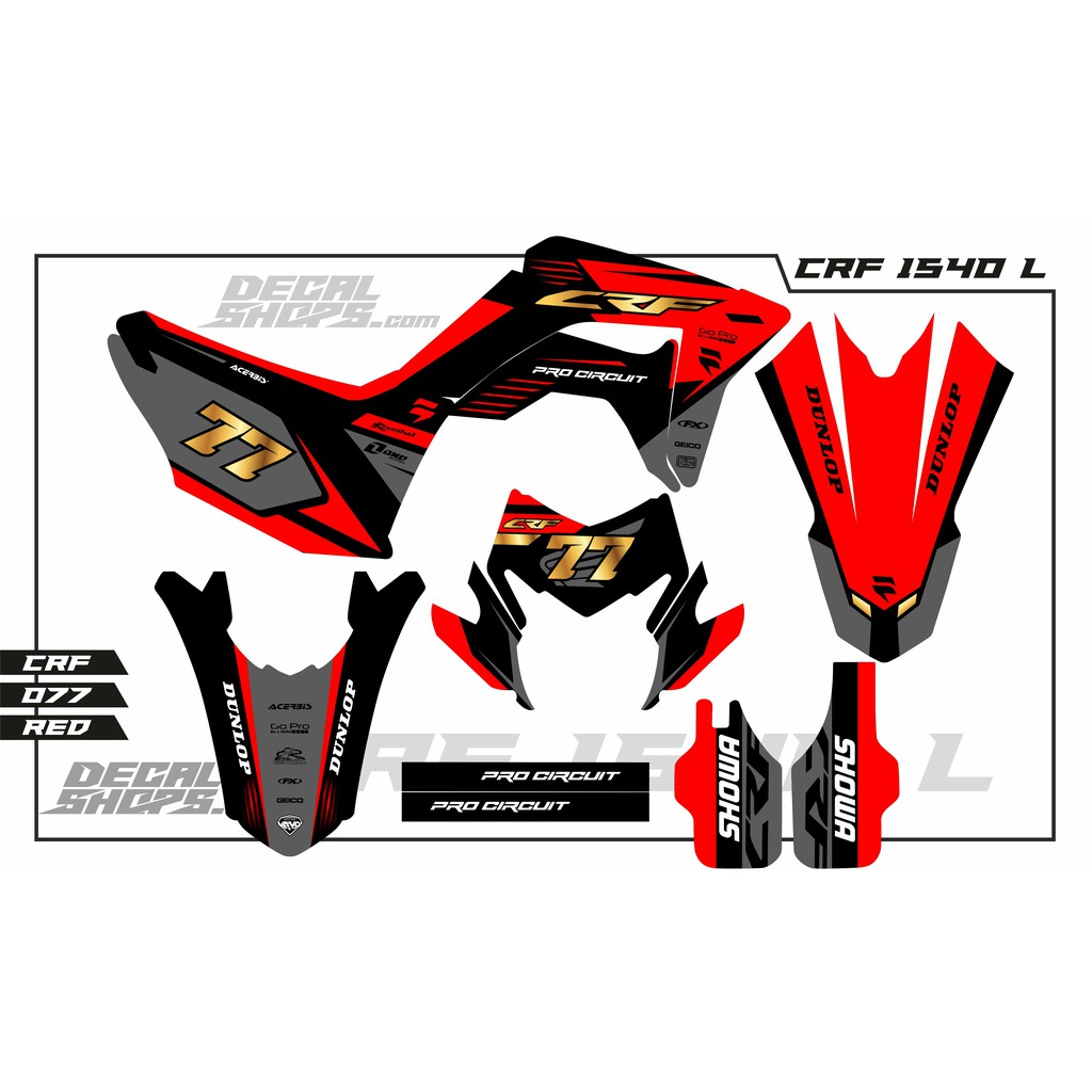DECAL CRF MURAH DECAL CRF SUPERMOTO MURAH