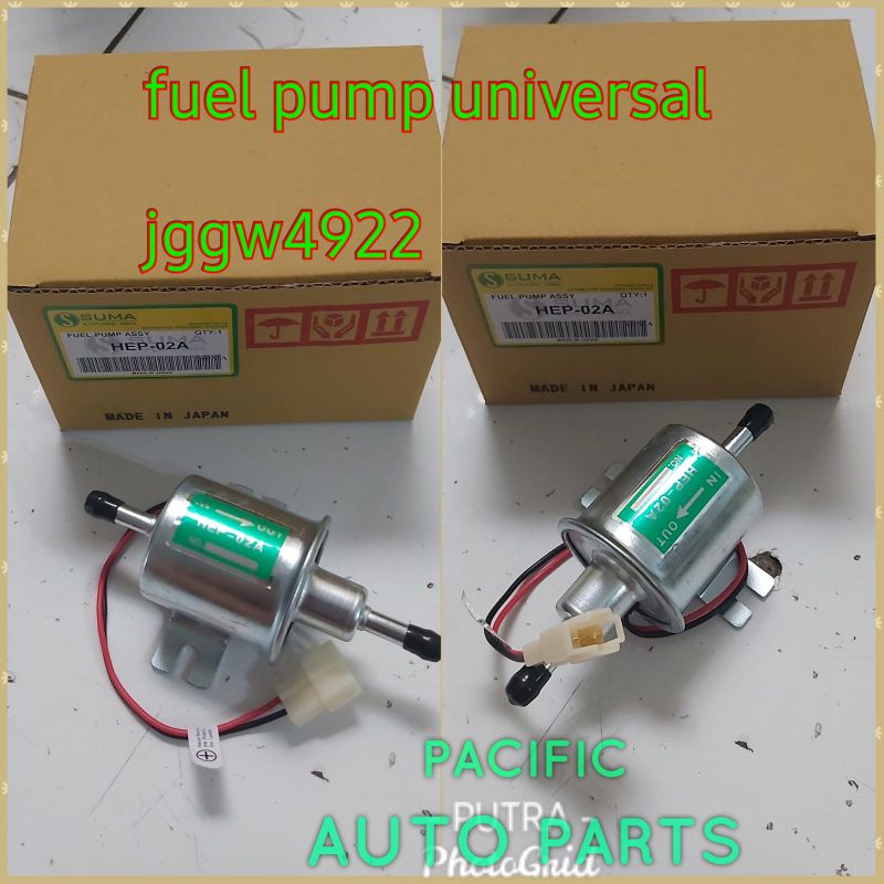 ELEKTRIK FUEL PUMP UNIVERSAL POMPA BENSIN SOLAR ELEKTRIK HEP-02A
