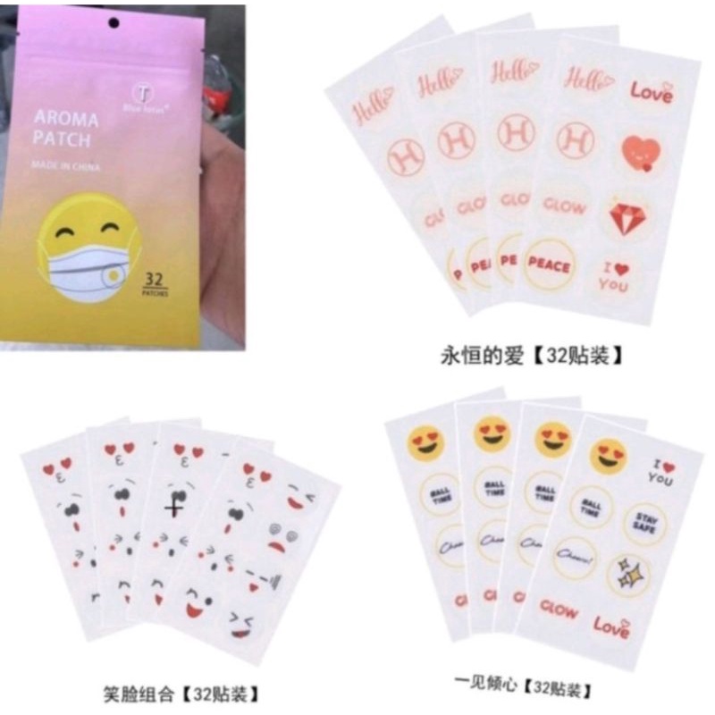 Sticker Patch Masker Aroma Therapy Mint Freschcare Anti Bau Hanna