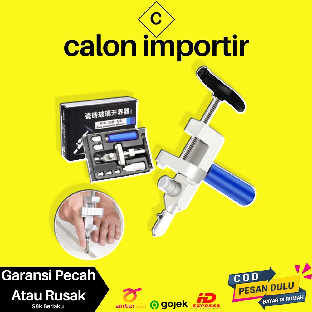 

Pisau Pemotong Kaca Glass Cutter Diamond Cutting Tool Bahan Diamond Berlian Mudah Digunakan Dengan Penjepit Pengukur Bahan Berkualitas