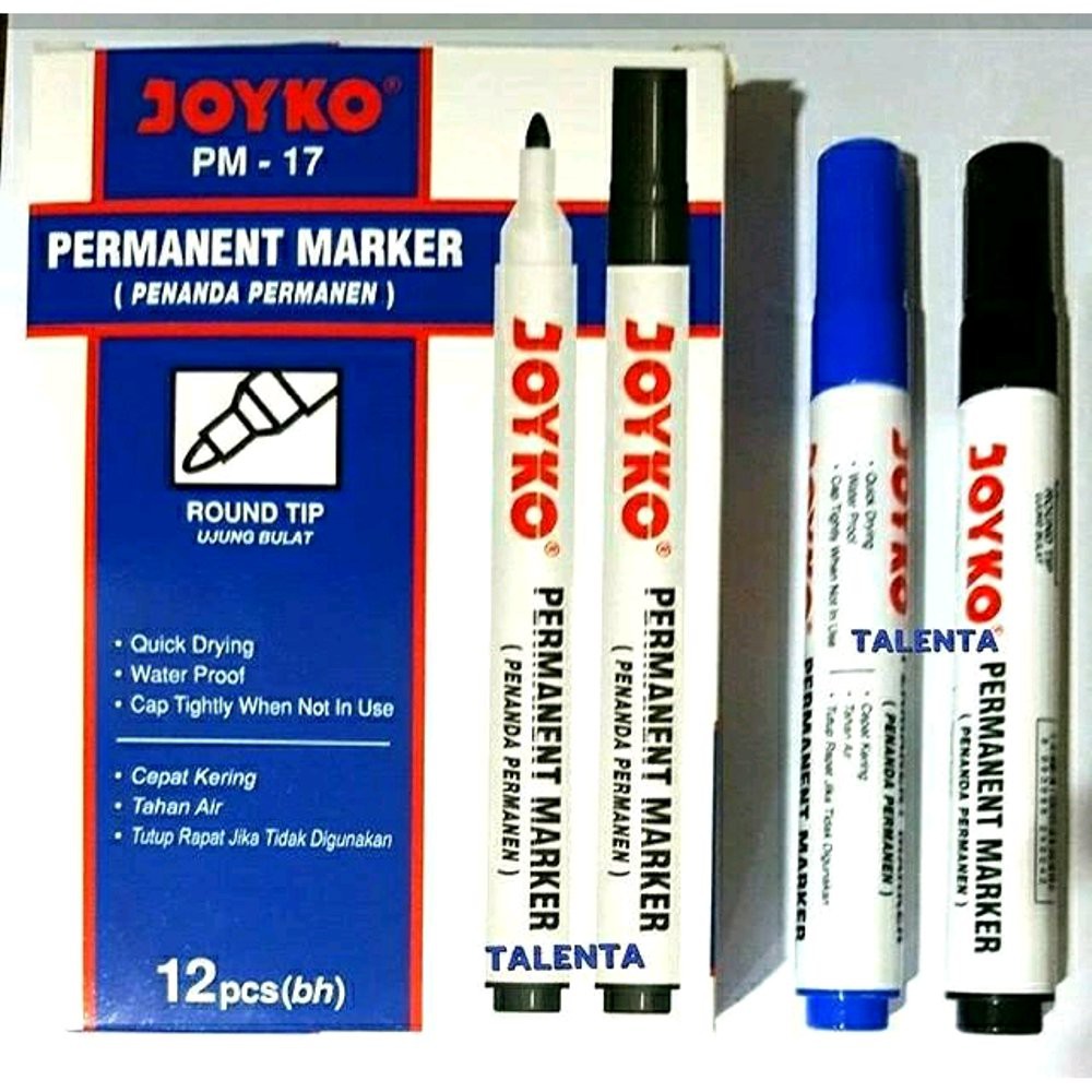 

Stok Ready Spidol Joyko Permanent Marker edisi grosir