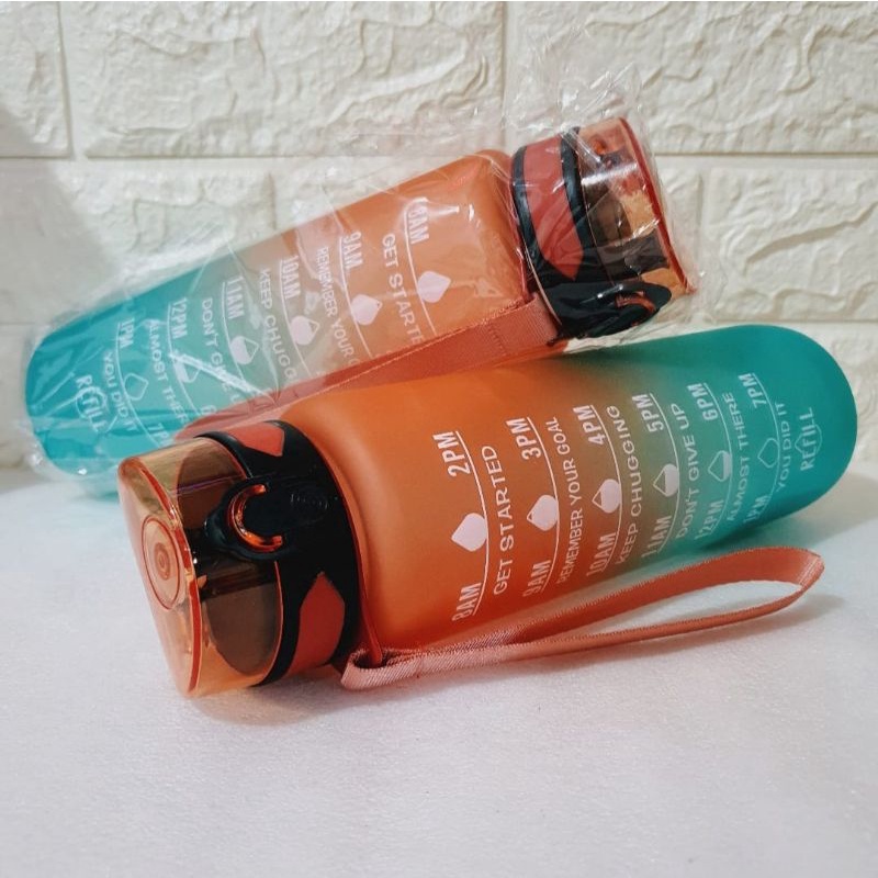 Botol Minum Motivasi ( PASTEL ) Motivational Bottle Water