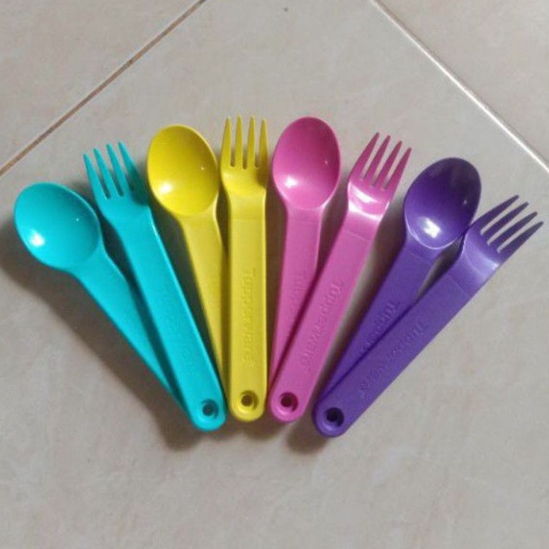 Tupperware Crystal Spoon 1pasang Cutlery Dining Cutlery