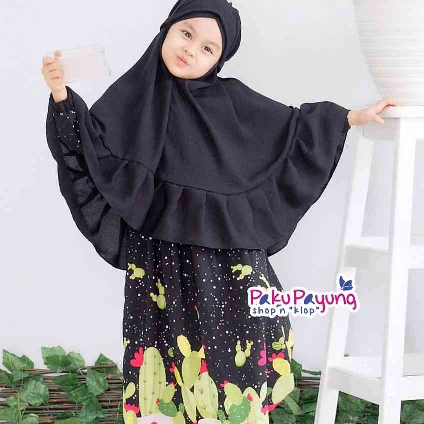 Gamis Wolvis Kaktus Syar'i (GWKS) SIZE XS  . Brand : Paku Payung