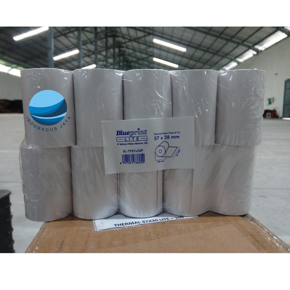 

Seller PIV37 Kertas thermal blue print 57x38 | Kertas struk kasir|1pack isi 10 roll PIV