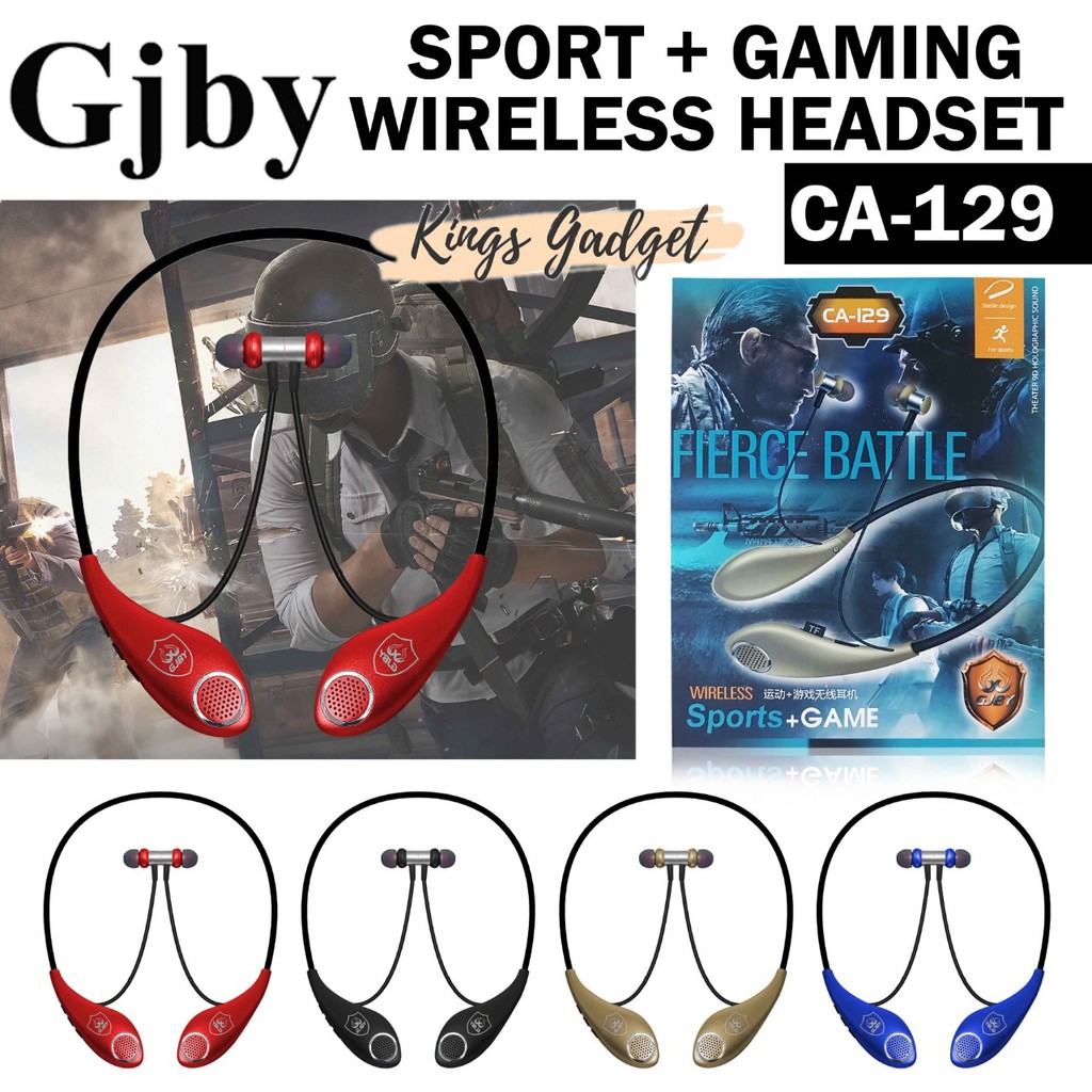 EARPHONE SPORT WIRELESS HEADPHONE GAMING GJBY CA-129