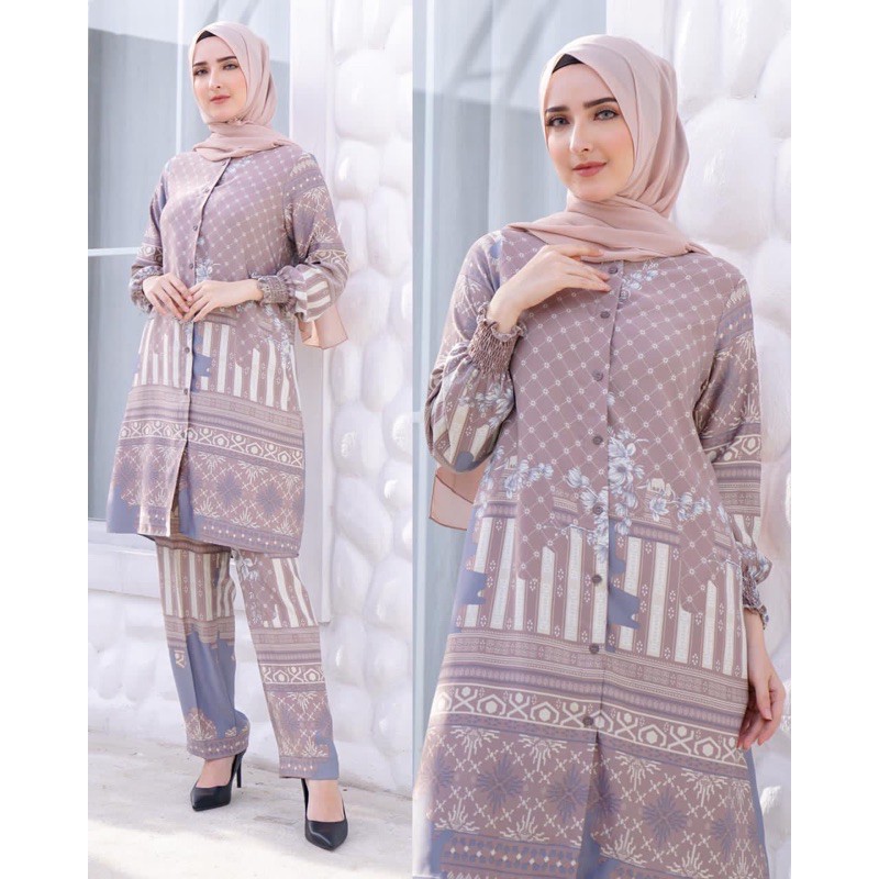 daster arab premium setelan HASNA by asmahan